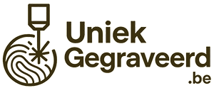 Logo - Uniek gegraveerd wit