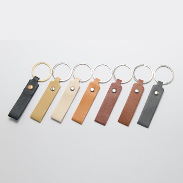 Lederen sleutelhangers