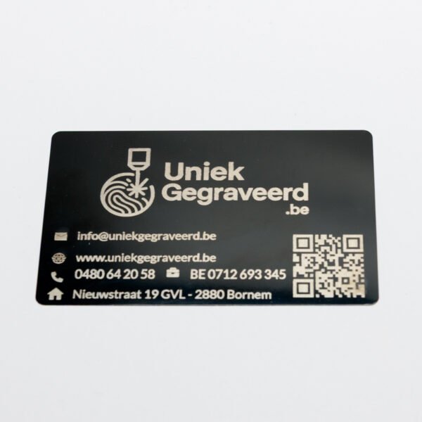 gegraveerd visitekaartje