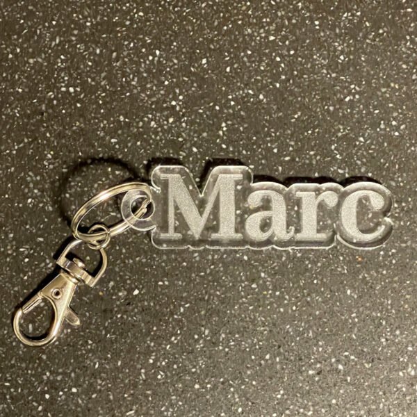 Plexi Naamsleutelhanger