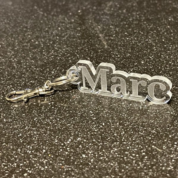 Plexi Naamsleutelhanger
